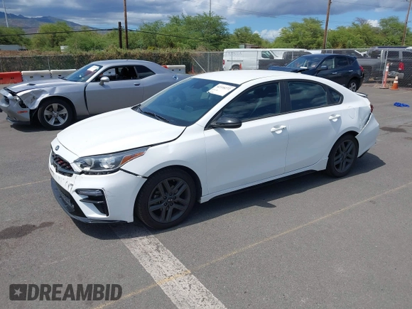 2021 Kia Forte GT-Line with VIN 3KPF34AD0ME393490, listed as a IAAI auction lot 42338272 with 23,101 mi miles and . Bid and sale history available at DreamBid. Image 18.