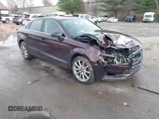 2015 Audi A3 2.0T Premium Plus with VIN WAUEFGFF3F1081875, listed as a IAAI auction lot 40962611 with 188,609 mi miles. Bid and sale history available at carsss.com. Image 1.