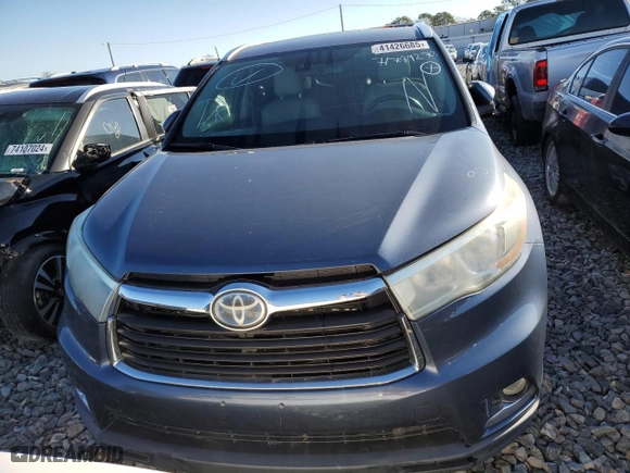 2014 Toyota Highlander Hybrid Limited with VIN 5TDDCRFH6ES006853, listed as a Copart auction lot 41426685 with 110,001 mi miles and Non Repairable. Bid and sale history available at carsss.com. Image 5.