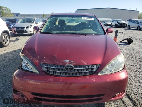 2004 Toyota Camry LE with VIN 4T1BF32K54U066495, listed as a Copart auction lot 52491175 with 149,902 mi miles and Salvage Title. Bid and sale history available at carsss.com. Image 5.