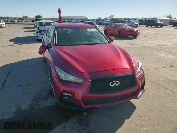 2022 Infiniti Q50 Luxe with VIN JN1EV7BP8NM310457, listed as a Copart auction lot 47611855 with 22,353 mi miles and Salvage Title. Bid and sale history available at DreamBid. Image 13.