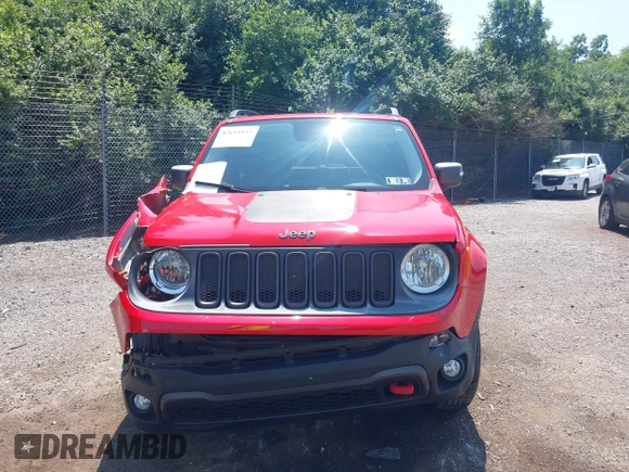 2016 Jeep Renegade Trailhawk with VIN ZACCJBCT0GPD21696, listed as a IAAI auction lot 42651973 with 91,106 mi miles and . Bid and sale history available at DreamBid. Image 13.
