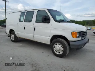 2007 Ford Econoline Cargo Commercial with VIN 1FTNE14W37DA27868, listed as a Copart auction lot 54348015 with 170,588 mi miles and Clean Title. Bid and sale history available at DreamBid. Image 4.