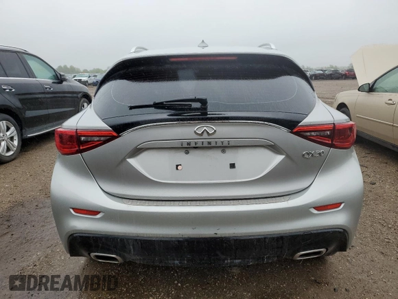2019 Infiniti QX30 Luxe with VIN SJKCH5CP0KA009478, listed as a Copart auction lot 58080225 with 65,849 mi miles and Salvage title. Bid and sale history available at DreamBid. Image 6.