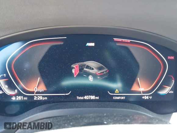 2021 BMW X4 xDrive30i with VIN 5UX2V1C07M9F78742, listed as a IAAI auction lot 42529383 with 40,786 mi miles and . Bid and sale history available at DreamBid. Image 7.