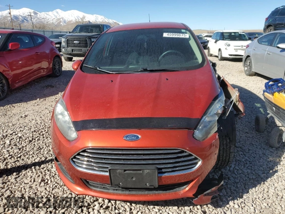 2019 Ford Fiesta SE with VIN 3FADP4EJ0KM166014, listed as a Copart auction lot 45999075 with 49,142 mi miles and Salvage Title. Bid and sale history available at DreamBid. Image 5.