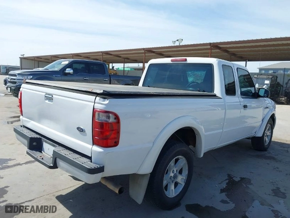 2005 Ford Ranger XL with VIN 1FTYR14U45PA64097, listed as a IAAI auction lot 41827094 with 214,266 mi miles. Bid and sale history available at carsss.com. Image 4.