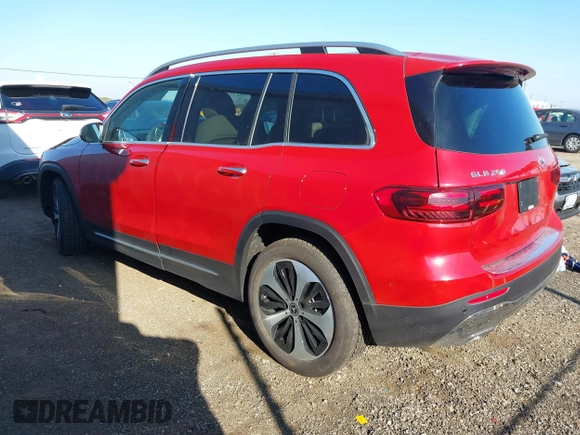 2025 Mercedes-Benz GLB 250 z VIN W1N4M4HB9SW392147, wystawiony jako IAAI lot #41326128 z przebiegiem 2053 mil mil oraz . Historia ofert i sprzedaży dostępna na DreamBid. Obrazek 3.