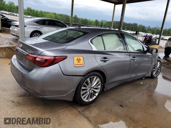 2018 Infiniti Q50 Luxe с VIN JN1EV7AP9JM351448, выставлен на аукционе Copart как лот 54090415 с пробегом Не указан миль и Списание • Salvage title. История ставок и продаж доступна на DreamBid. Изображение 3.