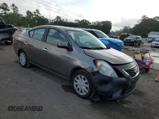 2012 Nissan Versa S with VIN 3N1CN7AP4CL827013, listed as a Copart auction lot 53342115 with 127,507 mi miles and Salvage Title. Bid and sale history available at carsss.com. Image 4.