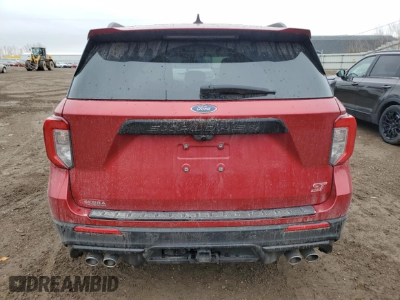 2023 Ford Explorer ST with VIN 1FM5K8GC7PGB09678, listed as a Copart auction lot 51149415 with 21,681 mi miles and Clean Title. Bid and sale history available at carsss.com. Image 6.