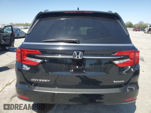 2021 Honda Odyssey Touring with VIN 5FNRL6H80MB036564, listed as a Copart auction lot 52218215 with 44,556 mi miles and Salvage Title. Bid and sale history available at carsss.com. Image 6.