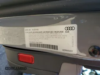 2019 Audi S4 Premium Plus with VIN WAUB4AF41KA013413, listed as a Copart auction lot 69788004 with 85,602 mi miles and Salvage Title. Bid and sale history available at carsss.com. Image 12.