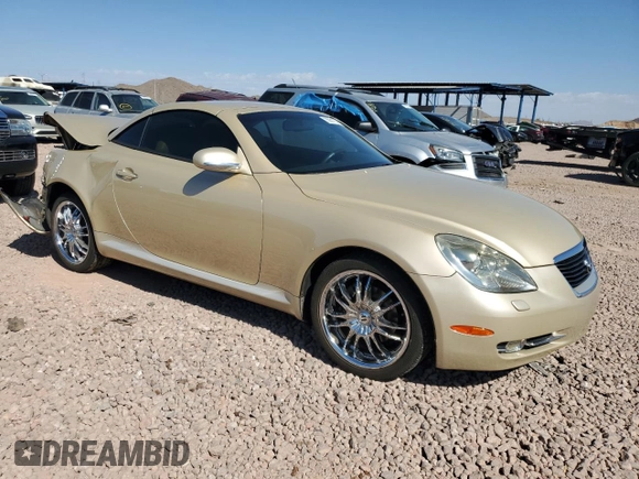 2006 Lexus SC 430 with VIN JTHFN48Y669007583, listed as a Copart auction lot 75931734 with 92,044 mi miles and Salvage Title. Bid and sale history available at DreamBid. Image 4.