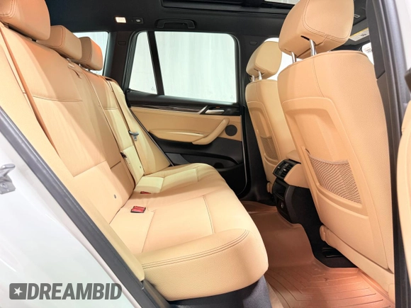 2017 BMW X3 xDrive35i with VIN 5UXWX7C51H0S19811, listed as a Copart auction lot 54969005 with 91,289 mi miles and Clean Title. Bid and sale history available at DreamBid. Image 6.
