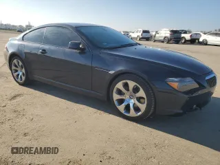 2006 BMW 6 Series 650Ci with VIN WBAEH13496CR50851, listed as a Copart auction lot 87455644 with 57,481 mi miles and Salvage Title. Bid and sale history available at carsss.com. Image 4.