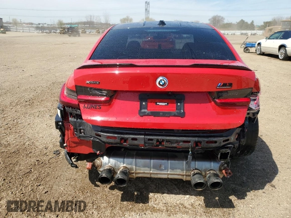 2023 BMW M3 Competition xDrive with VIN WBS43AY03PFN58833, listed as a Copart auction lot 53301495 with 32,032 mi miles and Salvage title. Bid and sale history available at DreamBid. Image 6.