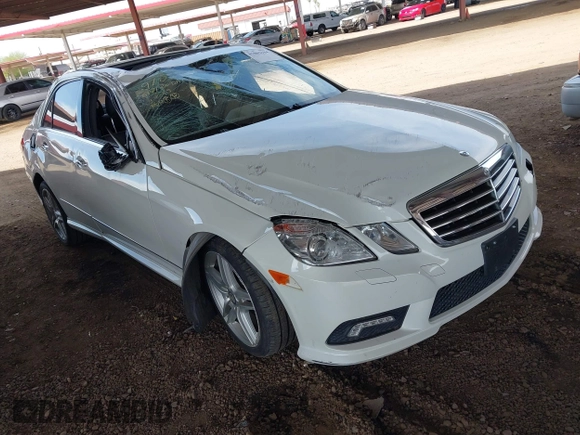 2011 Mercedes-Benz E-Class E 350 Luxury with VIN WDDHF5GB9BA380691, listed as a IAAI auction lot 41862104 with 99,526 mi miles. Bid and sale history available at carsss.com. Image 1.