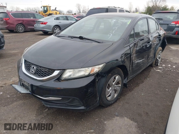 2015 Honda Civic Sedan LX with VIN 19XFB2F54FE057949, listed as a IAAI auction lot 41990069 with 174,000 mi miles. Bid and sale history available at carsss.com. Image 18.