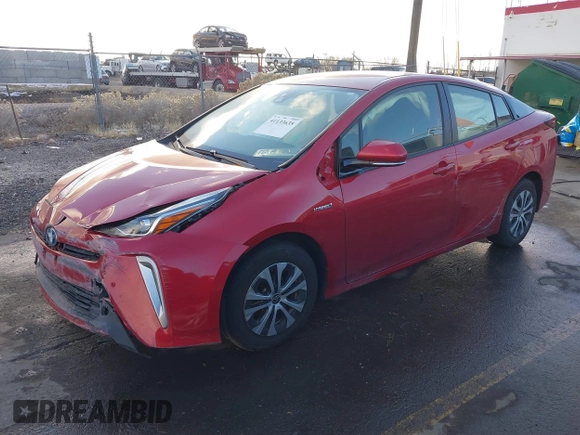 2020 Toyota Prius LE with VIN JTDL9RFU0L3022049, listed as a IAAI auction lot 41133635 with 60,977 mi miles and . Bid and sale history available at DreamBid. Image 17.