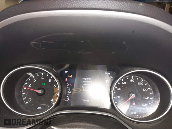 2019 Jeep Compass Latitude with VIN 3C4NJDBB7KT741048, listed as a IAAI auction lot 41597839 with 59,431 mi miles and . Bid and sale history available at DreamBid. Image 7.