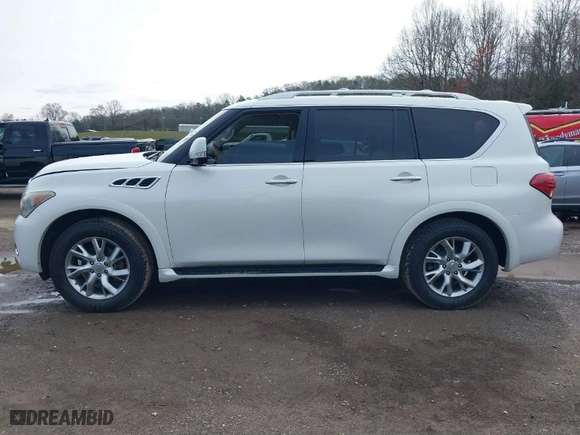2011 Infiniti QX56 8-passenger with VIN JN8AZ2NC7B9303157, listed as a IAAI auction lot 41779906 with 198,759 mi miles. Bid and sale history available at carsss.com. Image 14.