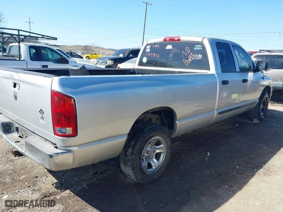2005 Dodge Ram 1500 SLT with VIN 1D7HA18D35J584835, listed as a IAAI auction lot 41779738 with 1 mi miles. Bid and sale history available at carsss.com. Image 4.