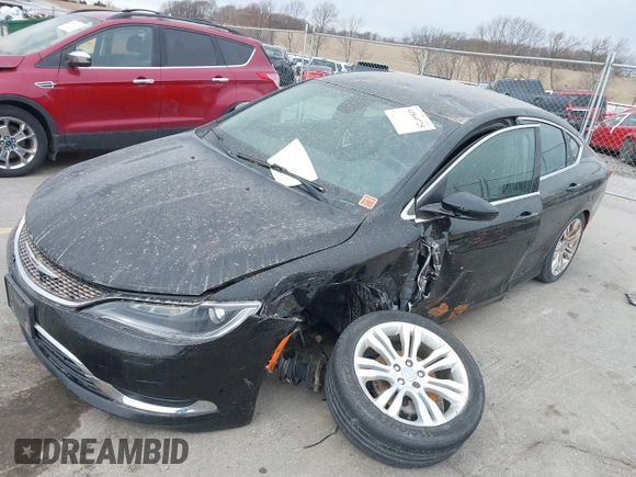 2015 Chrysler 200 Limited with VIN 1C3CCCAB5FN546251, listed as a IAAI auction lot 41860725 with 171,380 mi miles. Bid and sale history available at carsss.com. Image 17.