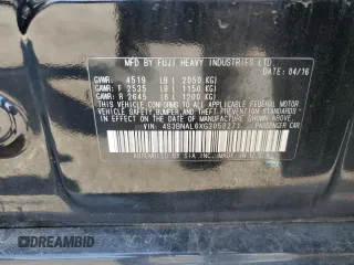2016 Subaru Legacy Limited with VIN 4S3BNAL6XG3058271, listed as a Copart auction lot 61264835 with 155,234 mi miles and Salvage title. Bid and sale history available at DreamBid. Image 12.