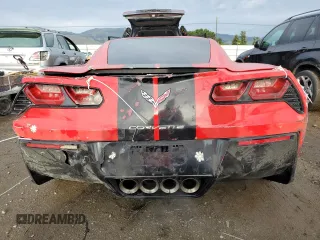2015 Chevrolet Corvette 3LT with VIN 1G1YF2D79F5103863, listed as a Copart auction lot 47881365 with 46,411 mi miles and Salvage Title. Bid and sale history available at carsss.com. Image 6.