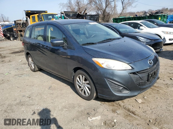 2012 Mazda 5 Sport with VIN JM1CW2BL8C0130210, listed as a Copart auction lot 47179565 with 171,669 mi miles and Salvage Title. Bid and sale history available at carsss.com. Image 4.