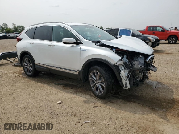2021 Honda CR-V Touring with VIN 7FART6H96ME005154, listed as a Copart auction lot 60266905 with 54,624 mi miles and Salvage title. Bid and sale history available at DreamBid. Image 4.