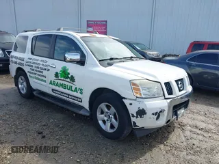 2004 Nissan Armada SE z VIN 5N1AA08A74N703355, wystawiony jako IAAI lot #41555201 z przebiegiem 190 430 mil mil oraz . Historia ofert i sprzedaży dostępna na DreamBid. Obrazek 1.