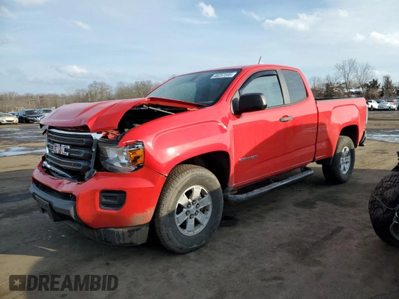 2016 GMC Canyon 4WD SLE with VIN 1GTH6BE35G1153171, listed as a Copart auction lot 46257205 with 11,608 mi miles and Salvage Title. Bid and sale history available at carsss.com. Image 1.