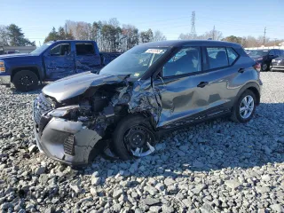 2024 Nissan Kicks S with VIN 3N1CP5BV4RL549363, listed as a Copart auction lot 48413765 with 3,568 mi miles and Salvage Title. Bid and sale history available at carsss.com. Image 1.