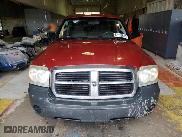 2006 Dodge Dakota ST with VIN 1D7HE28K36S592924, listed as a Copart auction lot 85108684 with Not Provided miles and Salvage Title. Bid and sale history available at carsss.com. Image 5.
