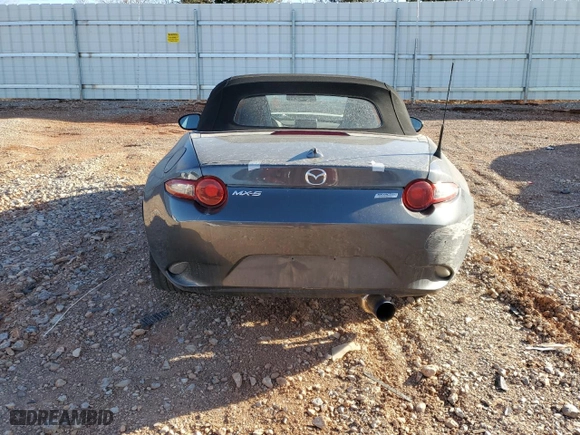 2017 Mazda MX-5 Miata Club with VIN JM1NDAC70H0123852, listed as a Copart auction lot 47812105 with 54,259 mi miles and Salvage Title. Bid and sale history available at carsss.com. Image 6.