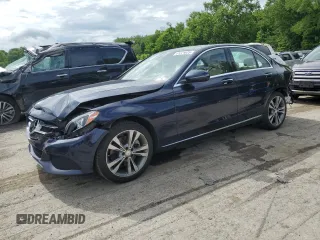 2016 Mercedes-Benz C 300 Luxury with VIN WDDWF4KB3GR139291, listed as a Copart auction lot 61221635 with 82,931 mi miles and Salvage title. Bid and sale history available at DreamBid. Image 1.