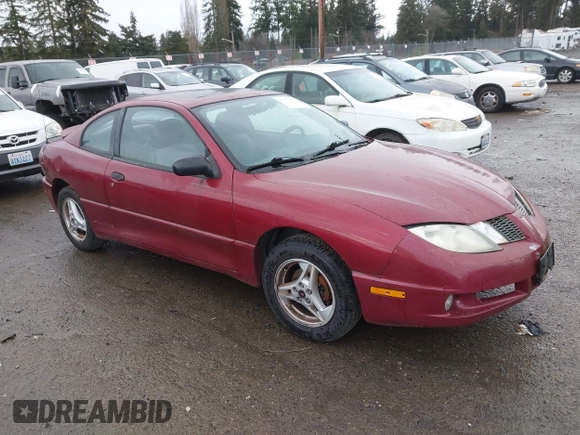 2005 Pontiac Sunfire with VIN 3G2JB12F55S135257, listed as a IAAI auction lot 41420598 with 1 mi miles. Bid and sale history available at carsss.com. Image 1.
