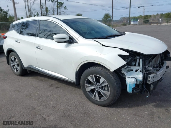 2020 Nissan Murano S with VIN 5N1AZ2AJ4LN142903, listed as a IAAI auction lot 41588836 with 73,954 mi miles. Bid and sale history available at carsss.com. Image 1.