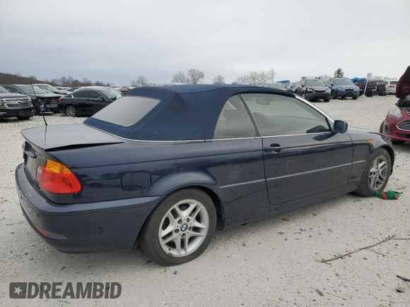 2004 BMW 3 Series 325Ci with VIN WBABW33424PL33995, listed as a Copart auction lot 41497235 with 105,138 mi miles and Clean Title. Bid and sale history available at carsss.com. Image 3.