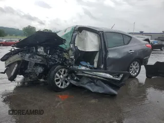 2017 Nissan Versa SV z VIN 3N1CN7AP1HL849686, wystawiony jako Copart lot #57840005 z przebiegiem Nie podano mil oraz Szkoda całkowita • Salvage title. Historia ofert i sprzedaży dostępna na DreamBid. Obrazek 1.