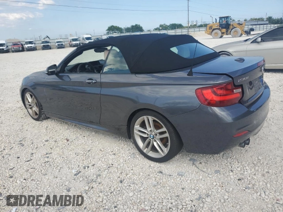 2017 BMW 2 Series 230i with VIN WBA2K9C36H7A26375, listed as a Copart auction lot 47055625 with 62,165 mi miles and Salvage title. Bid and sale history available at DreamBid. Image 2.