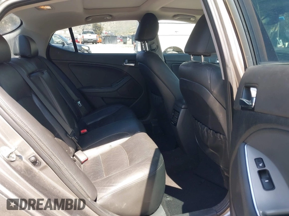 2014 Kia Optima SXL Turbo with VIN 5XXGR4A66EG301327, listed as a IAAI auction lot 41978246 with 140,107 mi miles and . Bid and sale history available at DreamBid. Image 8.