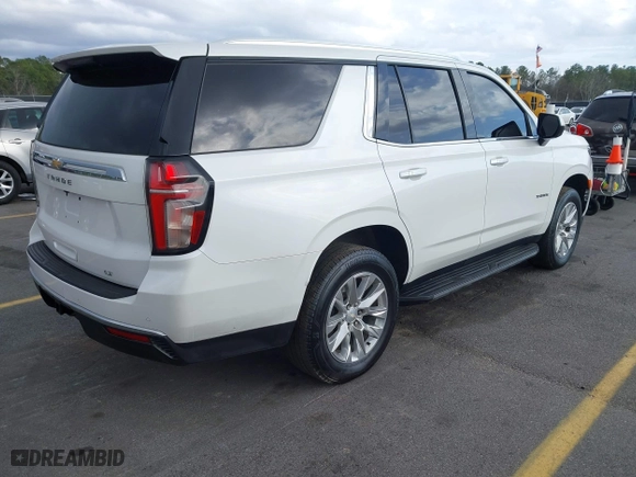 2021 Chevrolet Tahoe LT with VIN 1GNSCNKD4MR234034, listed as a IAAI auction lot 41727298 with 75,039 mi miles. Bid and sale history available at carsss.com. Image 4.