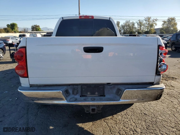 2007 Dodge Ram 2500 SLT with VIN 3D7KR28C77G740973, listed as a Copart auction lot 82017314 with 218,120 mi miles and Salvage Title. Bid and sale history available at carsss.com. Image 6.
