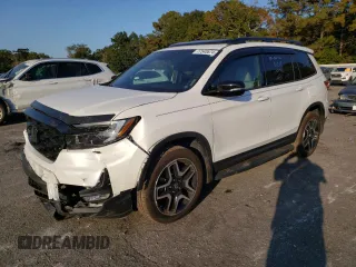 2023 Honda Passport Elite with VIN 5FNYF8H04PB006352, listed as a Copart auction lot 77540674 with 35,887 mi miles and Salvage Title. Bid and sale history available at carsss.com. Image 1.