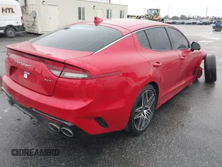 2022 Kia Stinger GT2 with VIN KNAE55LC2N6103531, listed as a IAAI auction lot 41710653 with 18,268 mi miles and . Bid and sale history available at DreamBid. Image 4.