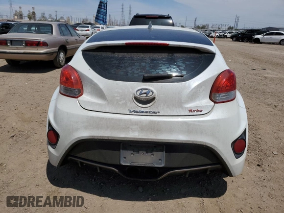 2013 Hyundai Veloster Turbo with VIN KMHTC6AE2DU162790, listed as a Copart auction lot 66404685 with 128,120 mi miles and Clean title. Bid and sale history available at DreamBid. Image 6.