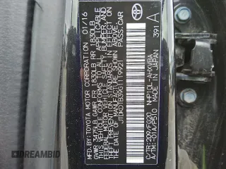 2016 Toyota Prius One with VIN JTDKDTB39G1119921, listed as a Copart auction lot 58022735 with 69,833 mi miles and Clean title. Bid and sale history available at DreamBid. Image 13.